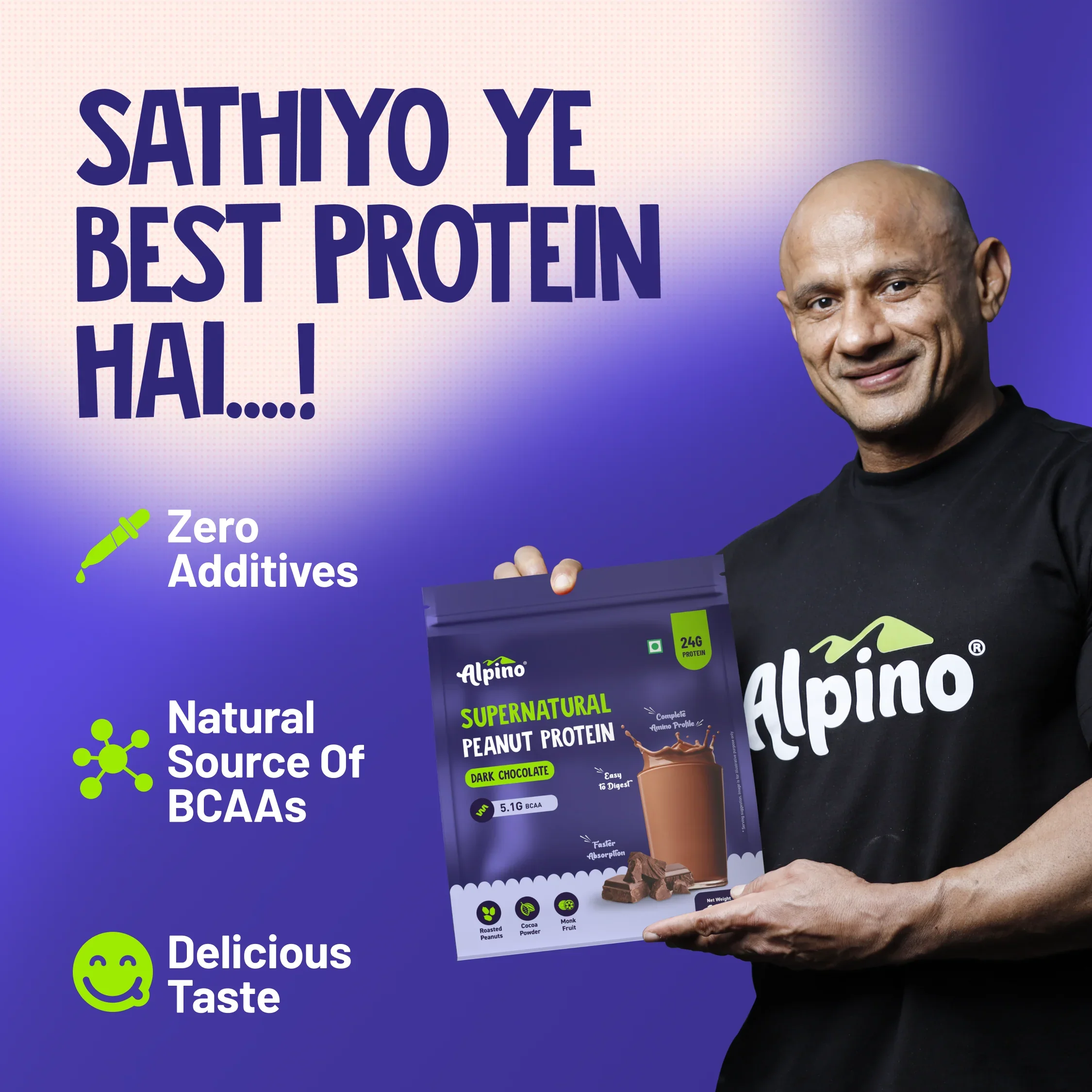 Supernatural Peanut Protein Powder Dark Chocolate - Image 4